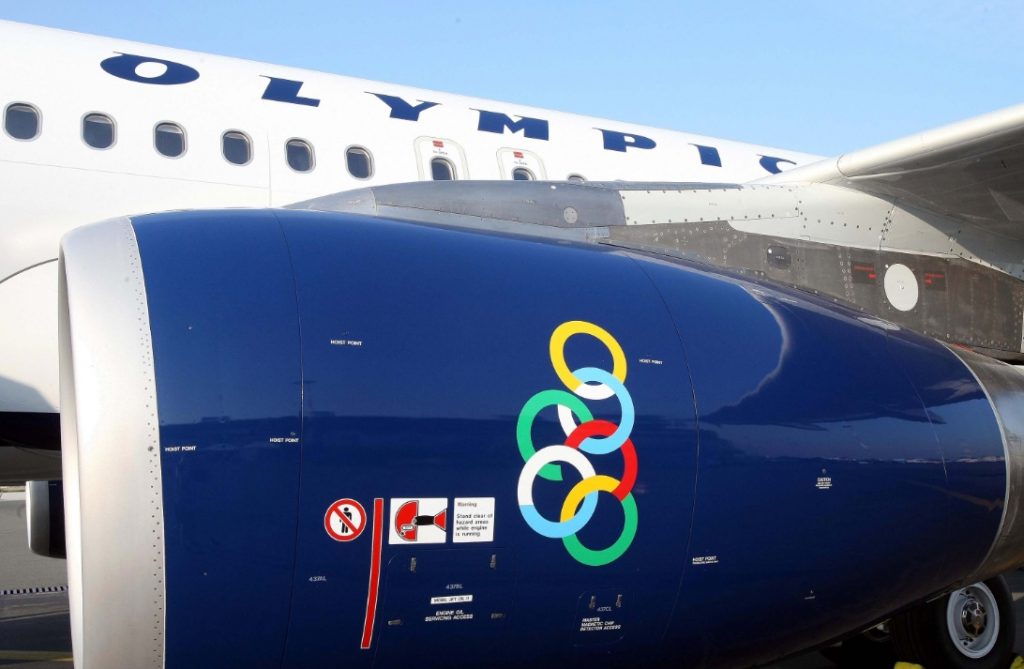 Αεροπλάνο της olympic air - ΦΩΤΟ EUROKINISSI
