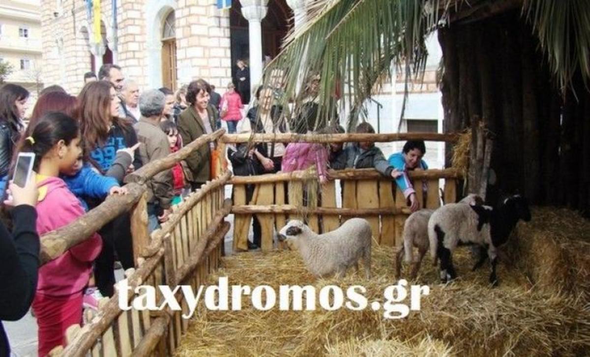 Στο αστυνομικό τμήμα ο Μπέος για τη φάτνη με τα… αληθινά ζώα