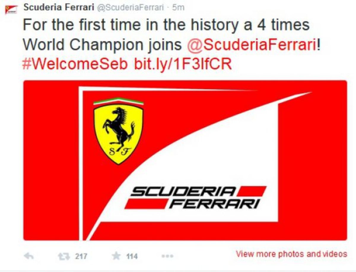 F1: Η Ferrari ανακοίνωσε τoν Sebastian Vettel