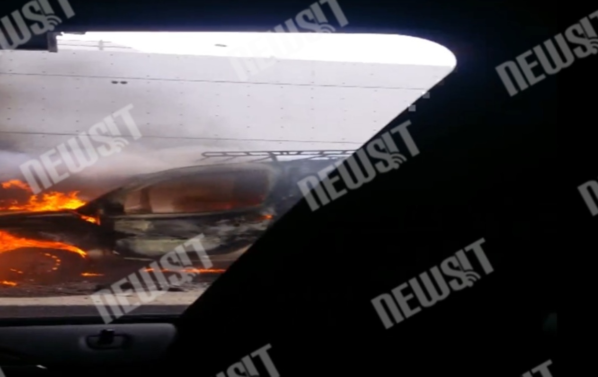 Φλεγόμενο αυτοκίνητο-Αττική Οδός