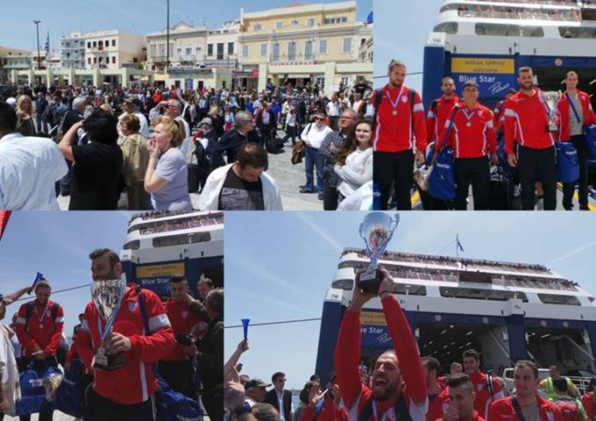 Φοίνικας Σύρου: Τους υποδέχθηκαν σαν πρωταθλητές!  (BINTEO)