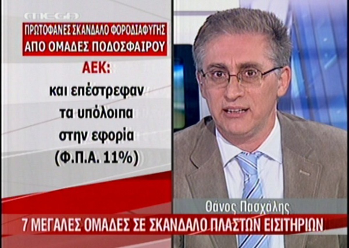 Μέγα σκάνδαλο φοροδιαφυγής στο ελληνικό ποδόσφαιρο