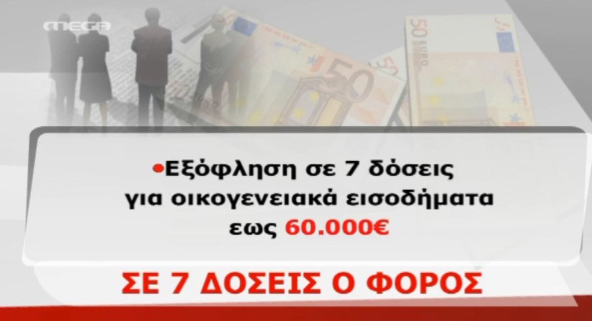 Φόρος σε 7 δόσεις