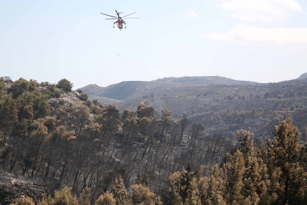 Υπο μερικό έλεγχο η φωτιά στην Ηλεία