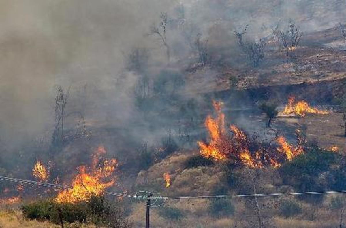 Ηράκλειο: Νέα πυρκαγιά στο Σκινιά