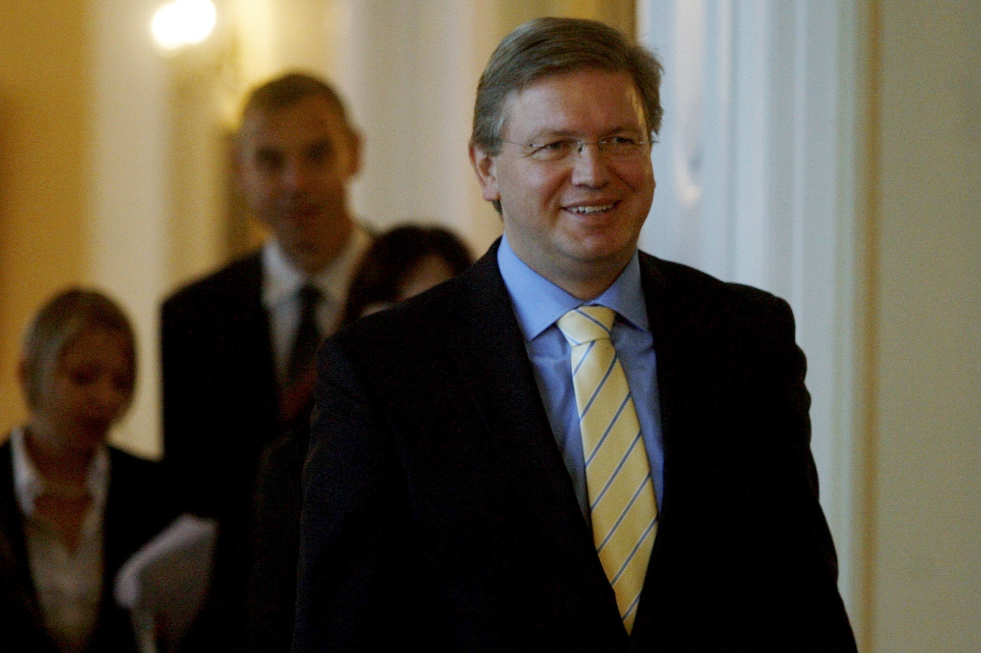 Ο ευρωπαίος επίτροπος Στέφαν Φούλε. ΦΩΤΟ REUTERS