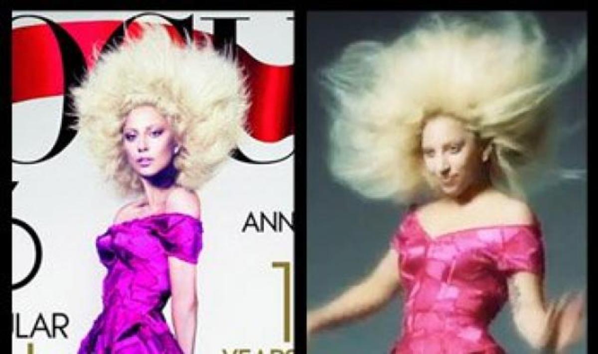 Διέρρευσαν οι φωτογραφίες της Gaga χωρίς ρετούς από την φωτογράφιση στη VOGUE!