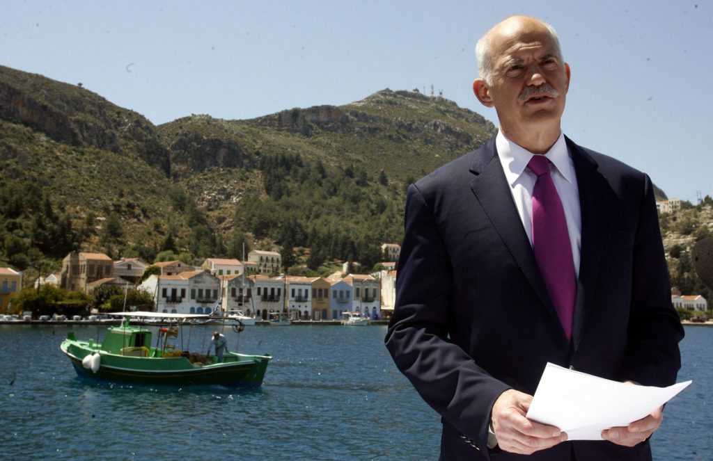 Ο Γιώργος Παπανδρέου στο Καστελόριζο - ΦΩΤΟ ΑΡΧΕΙΟΥ EUROKINISSI