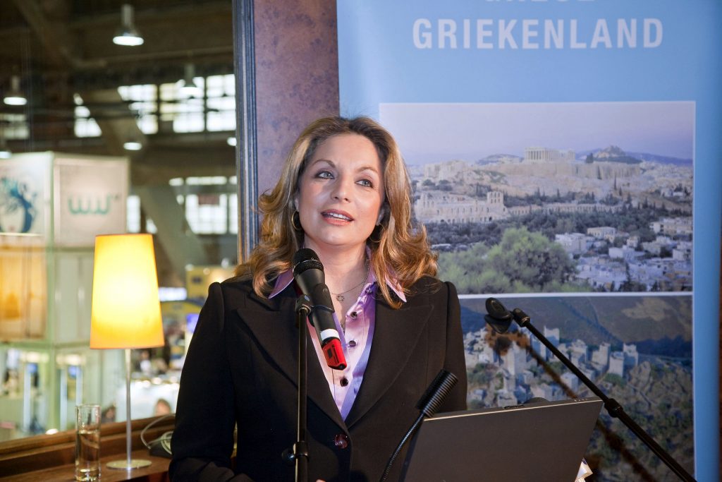 Η υφυπουργός Πολιτισμού και Τουρισμού στην 52η έκθεση τουρισμού στις Βρυξέλλες. ΦΩΤΟ EUROKINISSI