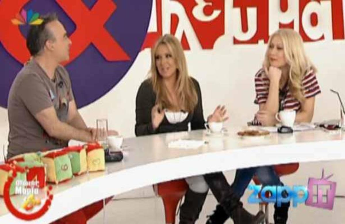 Η Ν. Γερμανού στο πλατώ του Φώτη και της Μαρίας!