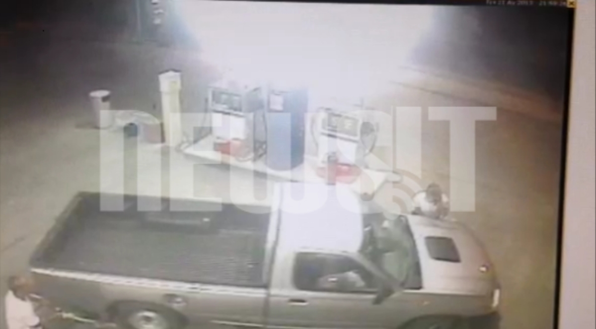 Ντοκουμέντο τραυματισμού σε βενζινάδικο