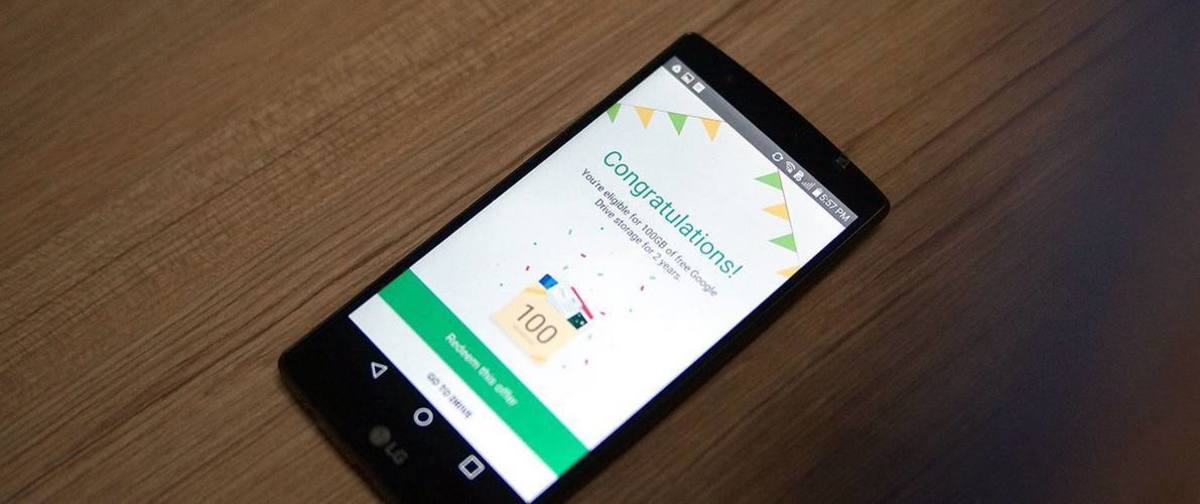 Η Google δίνει δώρο 100GB στο Google Drive για τους χρήστες LG smartphone!