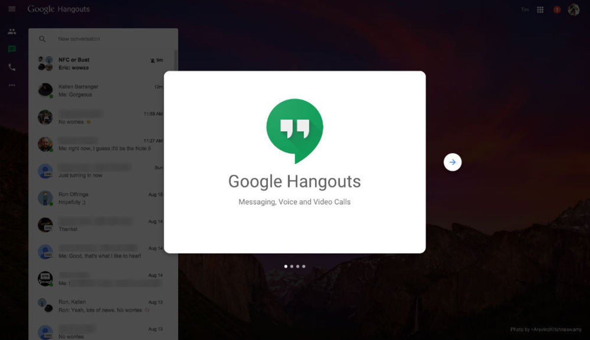 Κυκλοφόρησε η web έκδοση της εφαρμογής Google hangouts!