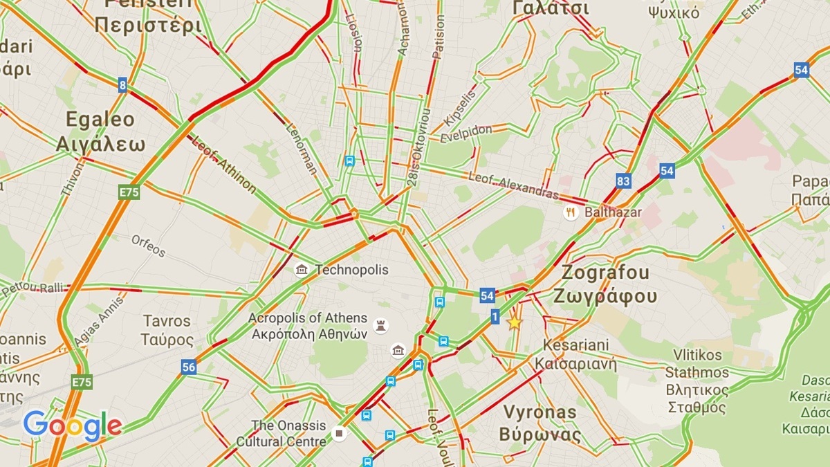 Google Maps: Ενημέρωση σε πραγματικό χρόνο για την κίνηση στους δρόμους!