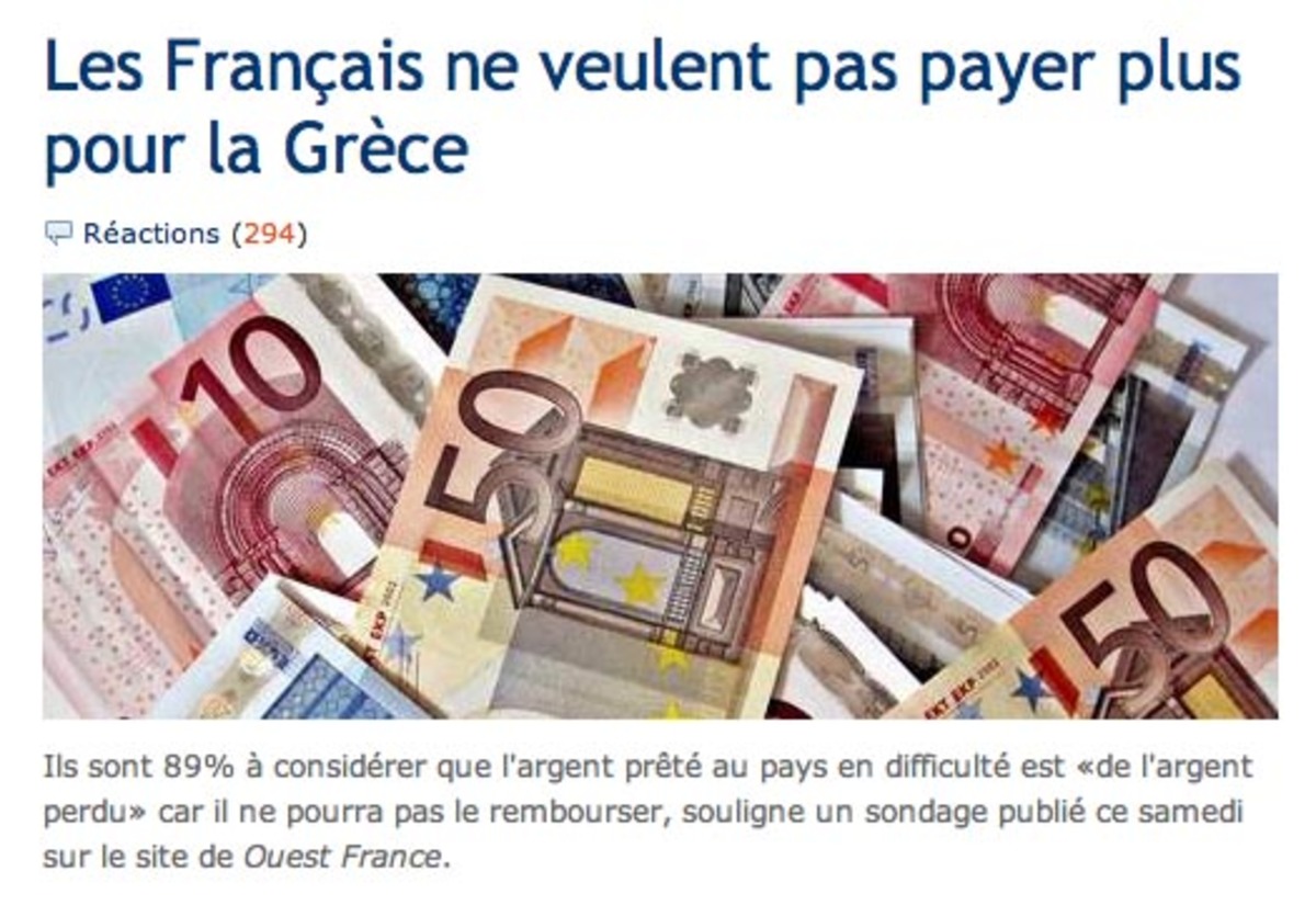 Γάλλοι: Λεφτά τέλος για τους έλληνες – Κουραστήκαμε να πληρώνουμε