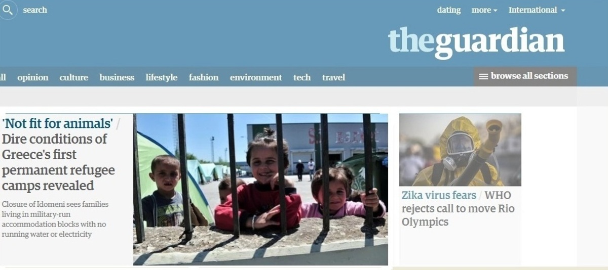 Guardian για τις συνθήκες στα κέντρα φιλοξενίας των προσφύγων: Ούτε σε ζώα δεν θα συμπεριφέρονταν έτσι!