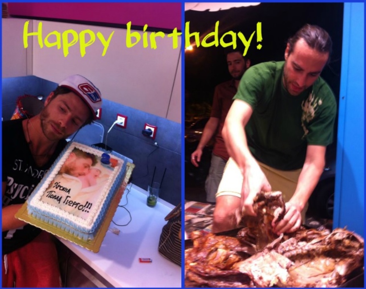 Mε αρνιά και τούρτα έκπληξη ο Κώστας Φραγκολιάς πήγε στα γενέθλια του Γιώργου Μανίκα!