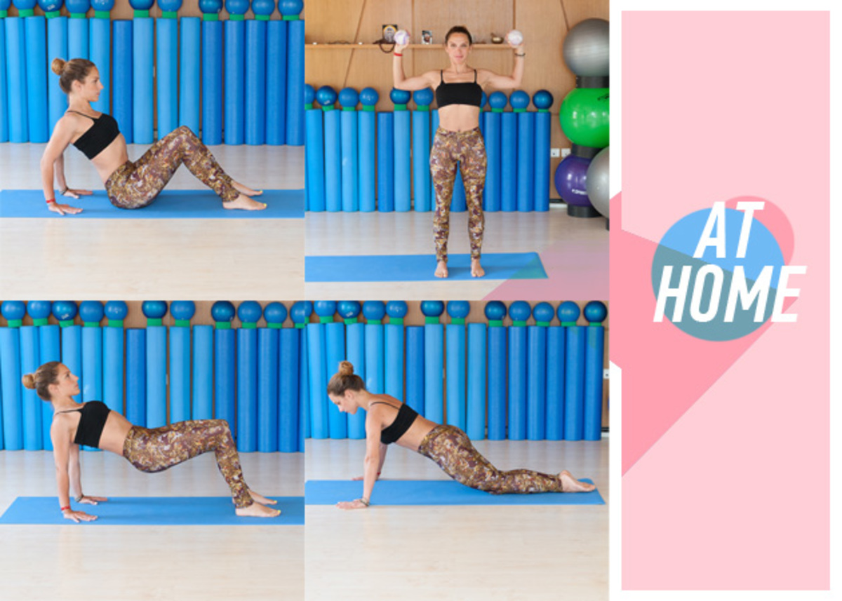 Γυμναστική στο σπίτι: Ασκήσεις για να σφίξουν τα “μπρατσάκια”