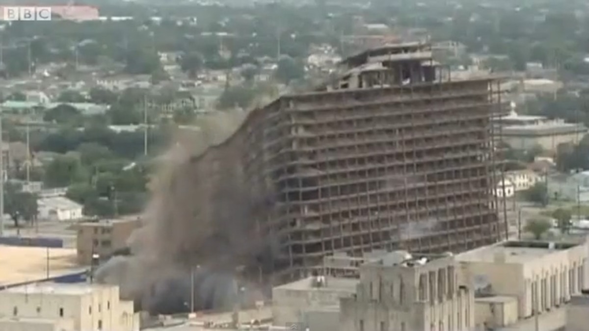 Ξενοδοχείο καταρρέει σε 10 δευτερόλεπτα στη Νέα Ορλεάνη