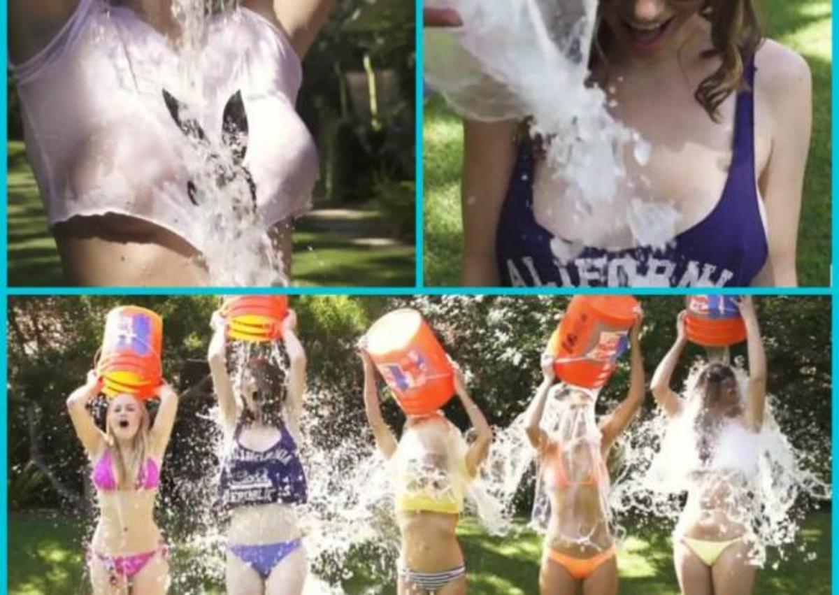 Τα σέξι κουνελάκια του Playboy μπουγελώθηκαν για το ALS! (βίντεο)