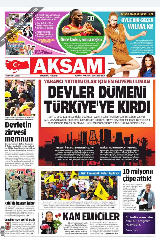 Akşam: “Οι ξένοι επενδύουν στην Τουρκία”