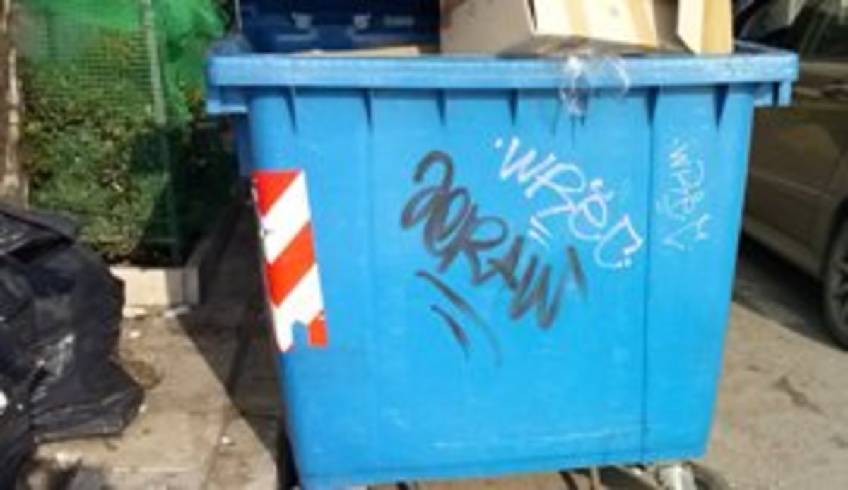 Θεσσαλονίκη: Κάδος ανακύκλωσης “κλείνει” ράμπα αναπήρων  – ΦΩΤΟ