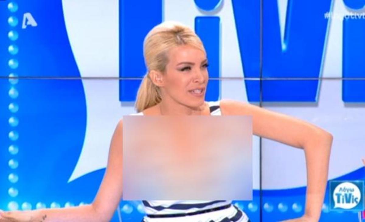 Κατερίνα Καινούργιου: Με αβυσσαλέο ντεκολτέ στον αέρα της εκπομπής!