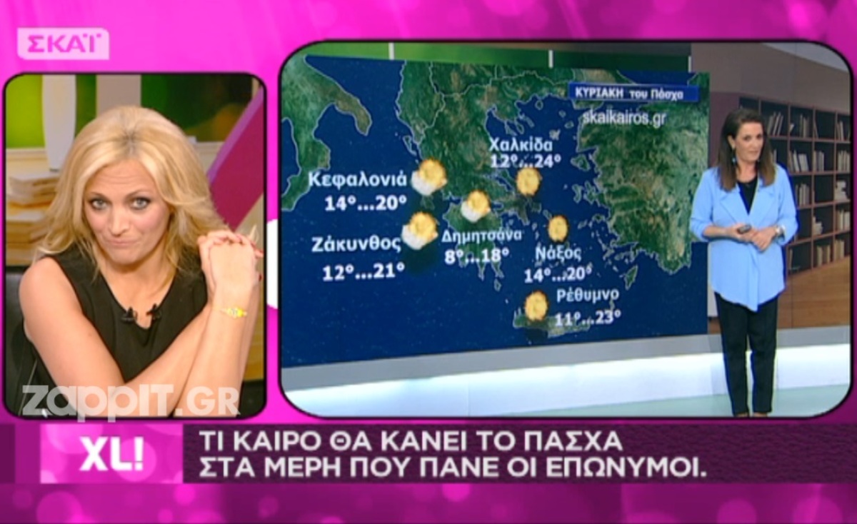 Δεν θα πιστεύετε τι δελτίο καιρού ζήτησε η Χριστίνα Λαμπίρη από τη Χριστίνα Σούζη!