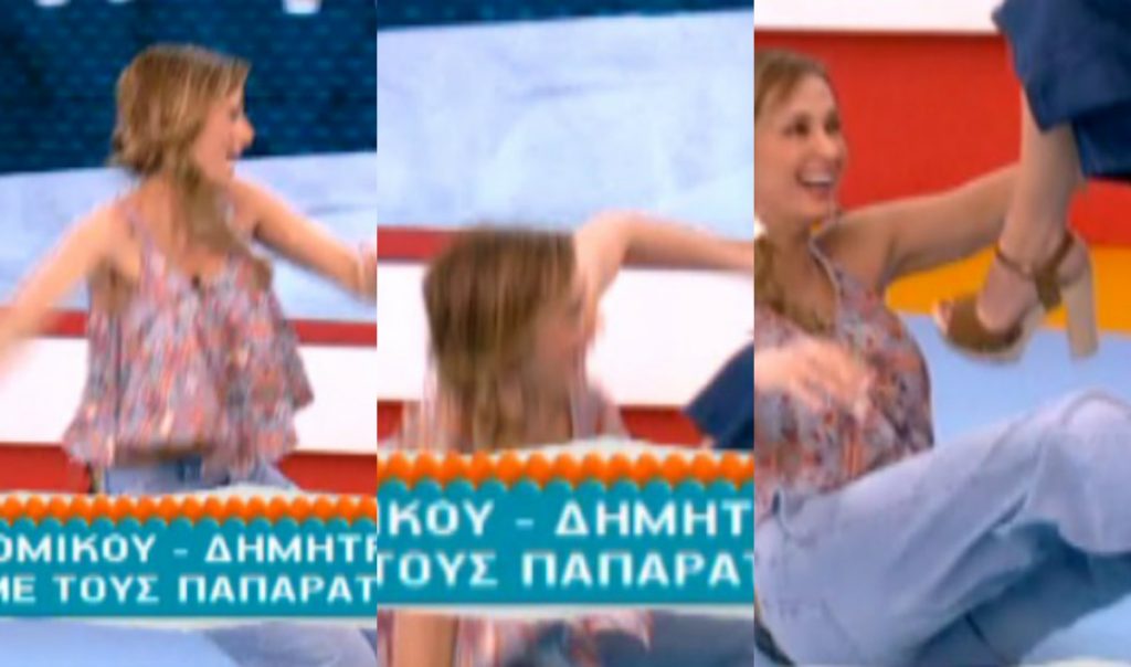 Επική τούμπα της Αλέκας Καμηλά! Σωριάστηκε σε μια στιγμή στο πάτωμα!