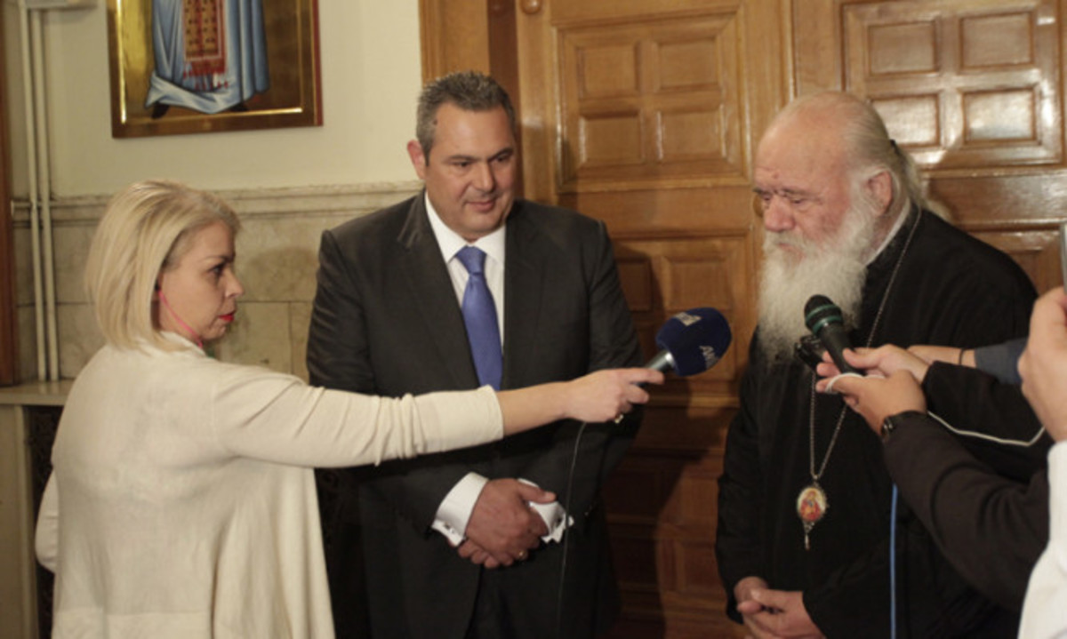Αρχιεπίσκοπος: Η Τρόικα, ο Σόιμπλε και το ΔΝΤ είναι τα αγκάθια του Τσίπρα – Τι συζήτησε με τον Καμμένο