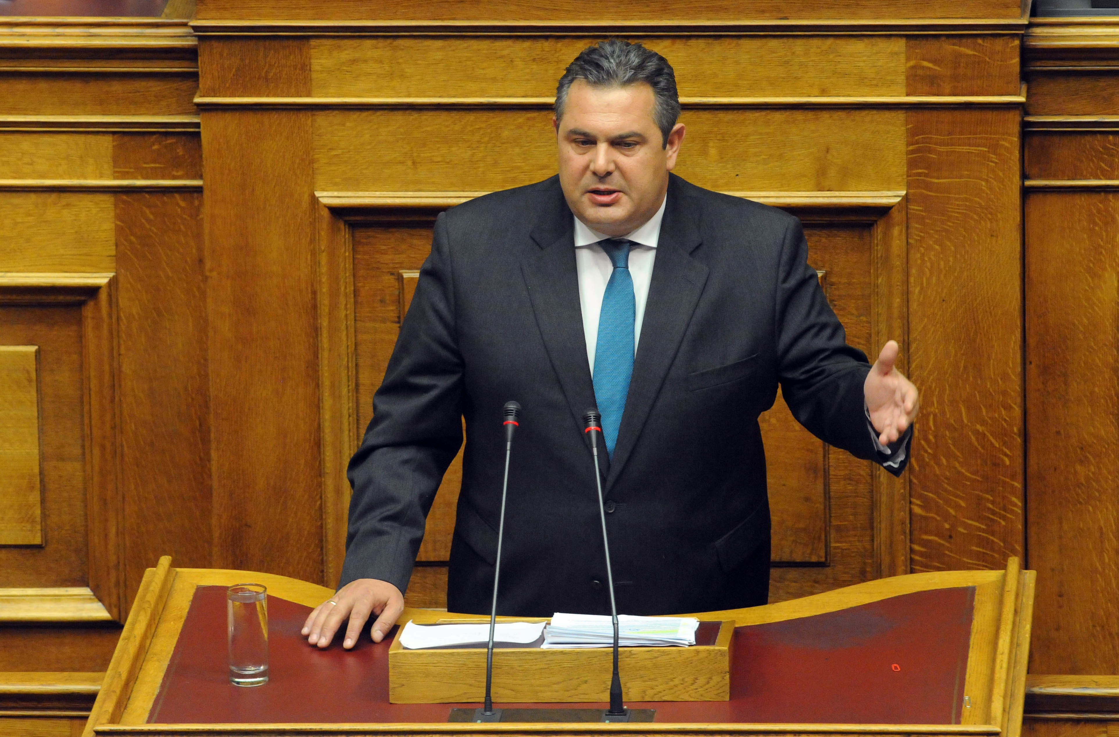 Για υποκρισία κατηγορεί ο Π. Καμμένος την κυβέρνηση