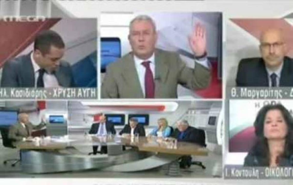 Ο Καψής έδιωξε on air τον εκπρόσωπο της Χρυσής Αυγής!