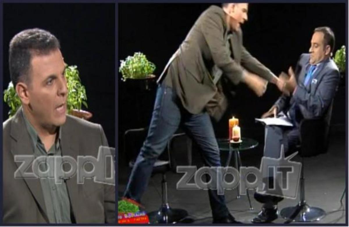 Έξαλλος ο Γ. Καραμέρος με τον Κατσούλη – Έφυγε πετώντας του το μικρόφωνο