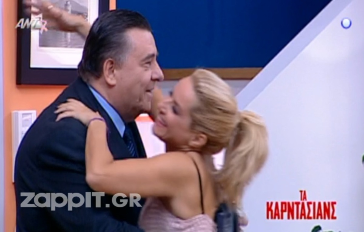 Η Μπεκατώρου υποδέχτηκε τον Καρατζαφέρη στο νέο της τηλεοπτικό σπίτι!