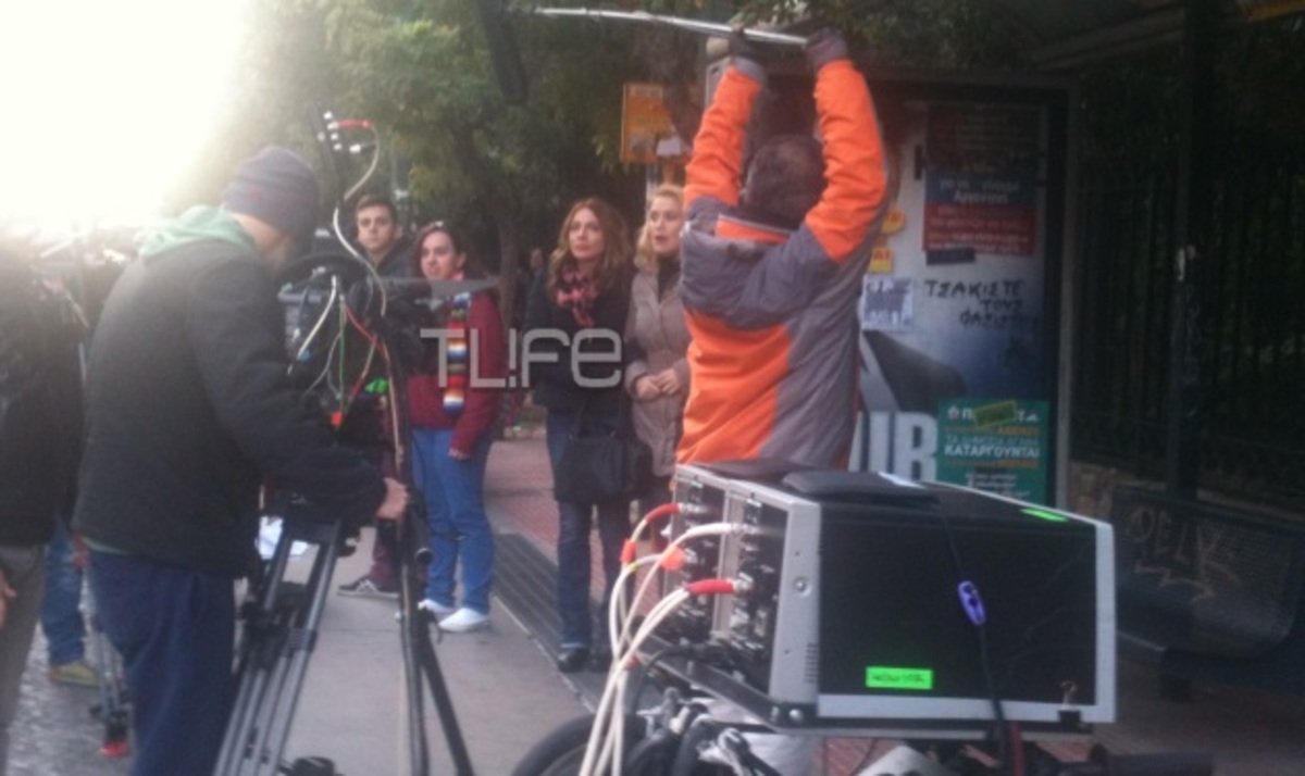 Αποκλειστικές εικόνες από τα γυρίσματα της νεάς σειράς του Γιώργου Καπουτζίδη