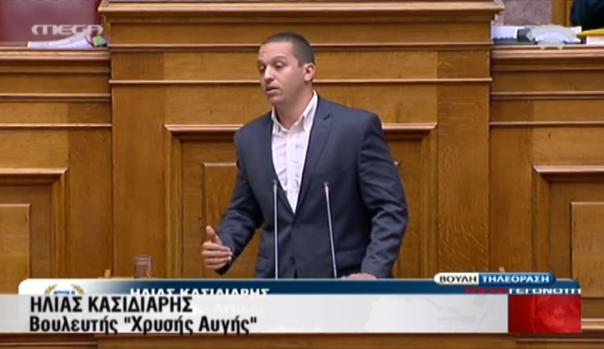 Ένταση με Κασιδιάρη