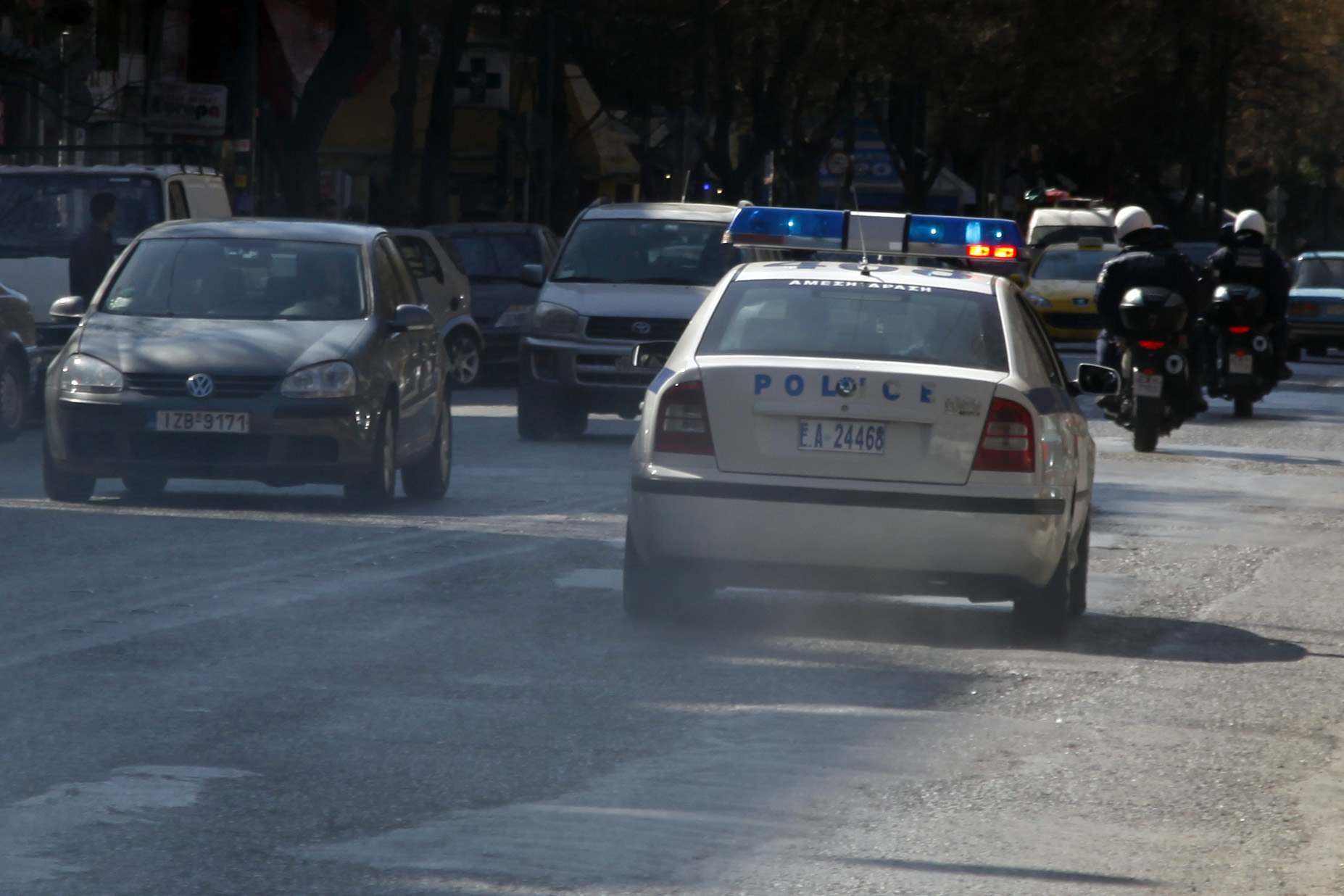 Αστυνομική καταδίωξη στους δρόμους της Λαμίας