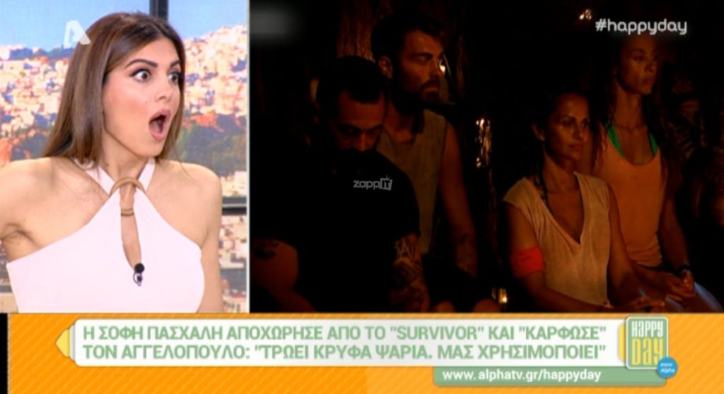 Άφωνοι στο Happy Day με τις «κατηγορίες» της Σόφης Πασχάλη για τον Γιώργο Αγγελόπουλο στο Survivor!