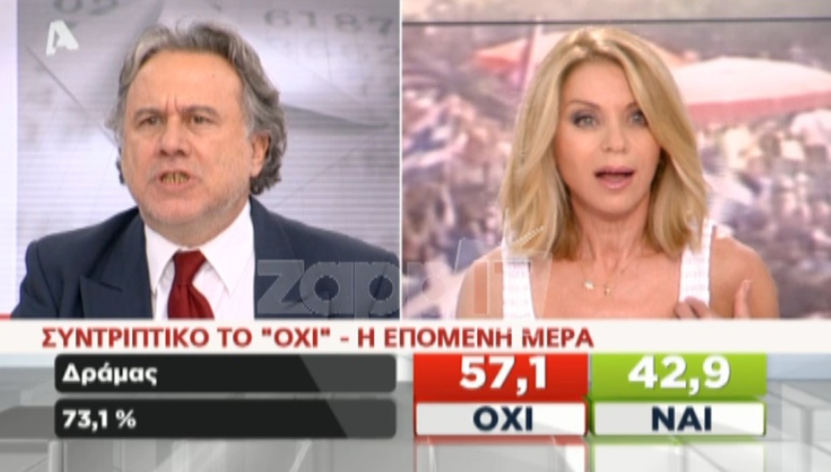 Δημοψήφισμα 2015: Απίστευτο επεισόδιο Στάη με Κατρούγκαλο… «Φτηνή ερώτηση»! «Δεν ντρέπεστε»!