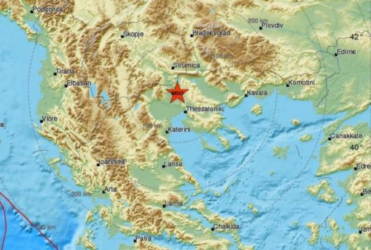 Ο χάρτης του σεισμό από το Ευρωμεσογειακό Σεισμολογικό Κέντρο