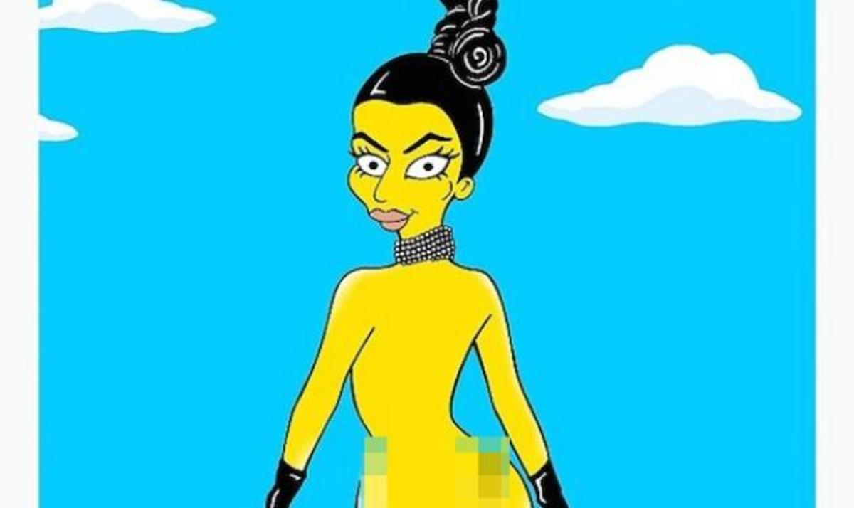 Τα διάσημα οπίσθια της Kim Kardashian έγιναν… cartoon!
