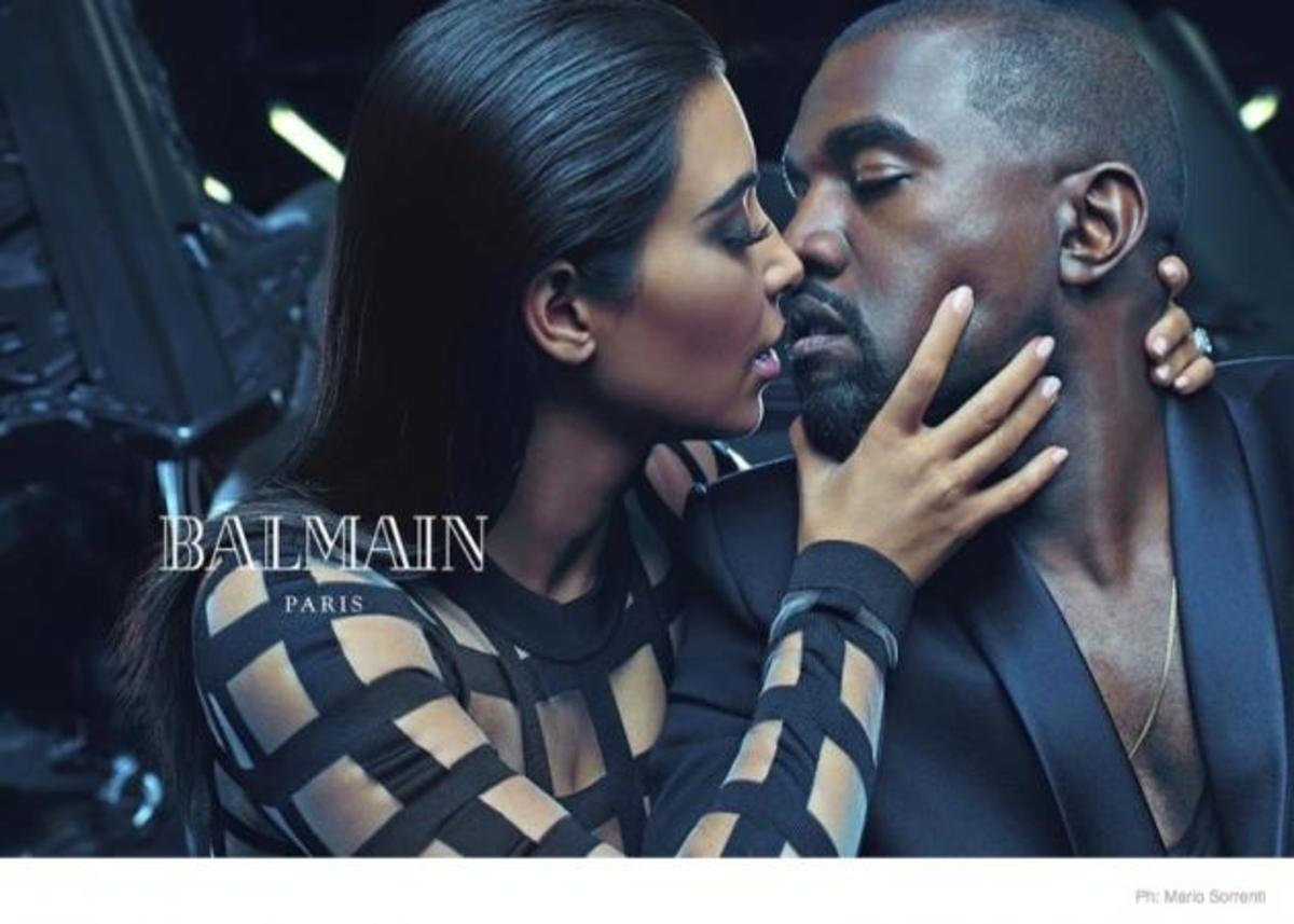 Το ζεύγος West στην ανδρική καμπάνια Balmain!