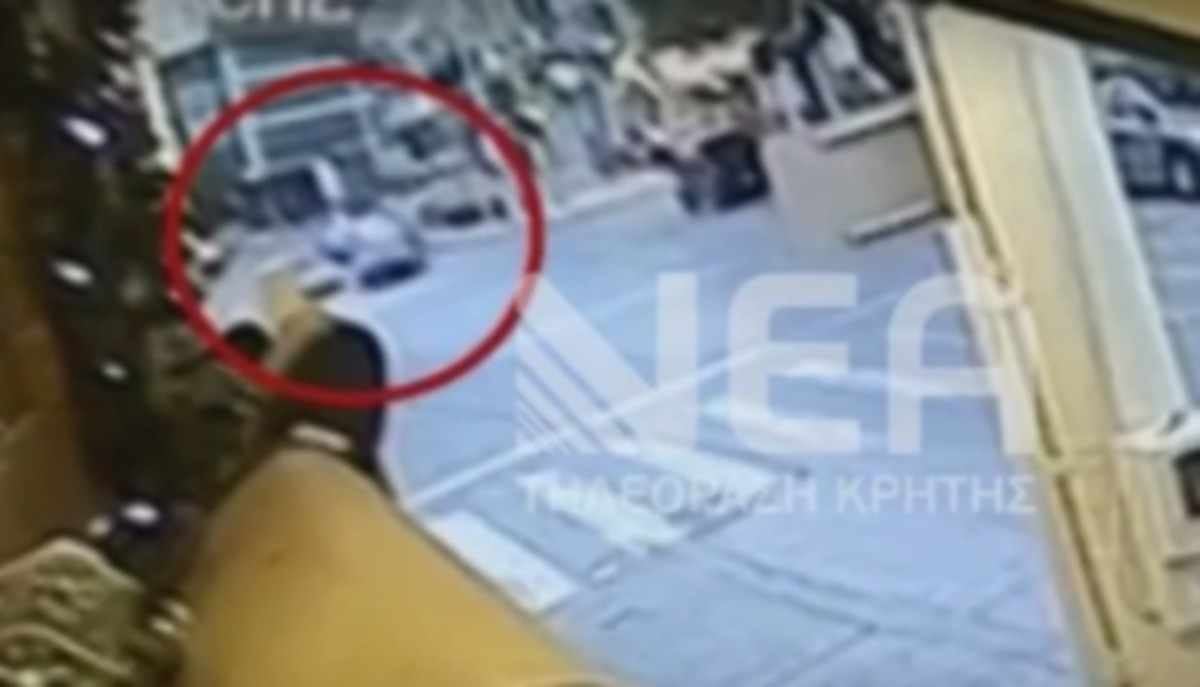 Ντοκουμέντο τροχαίου στα Χανιά