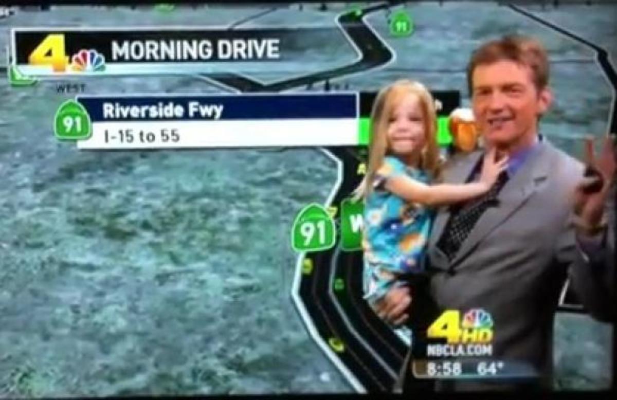 Κοριτσάκι εισέβαλε στο πλατό ενημερωτικής εκπομπής live