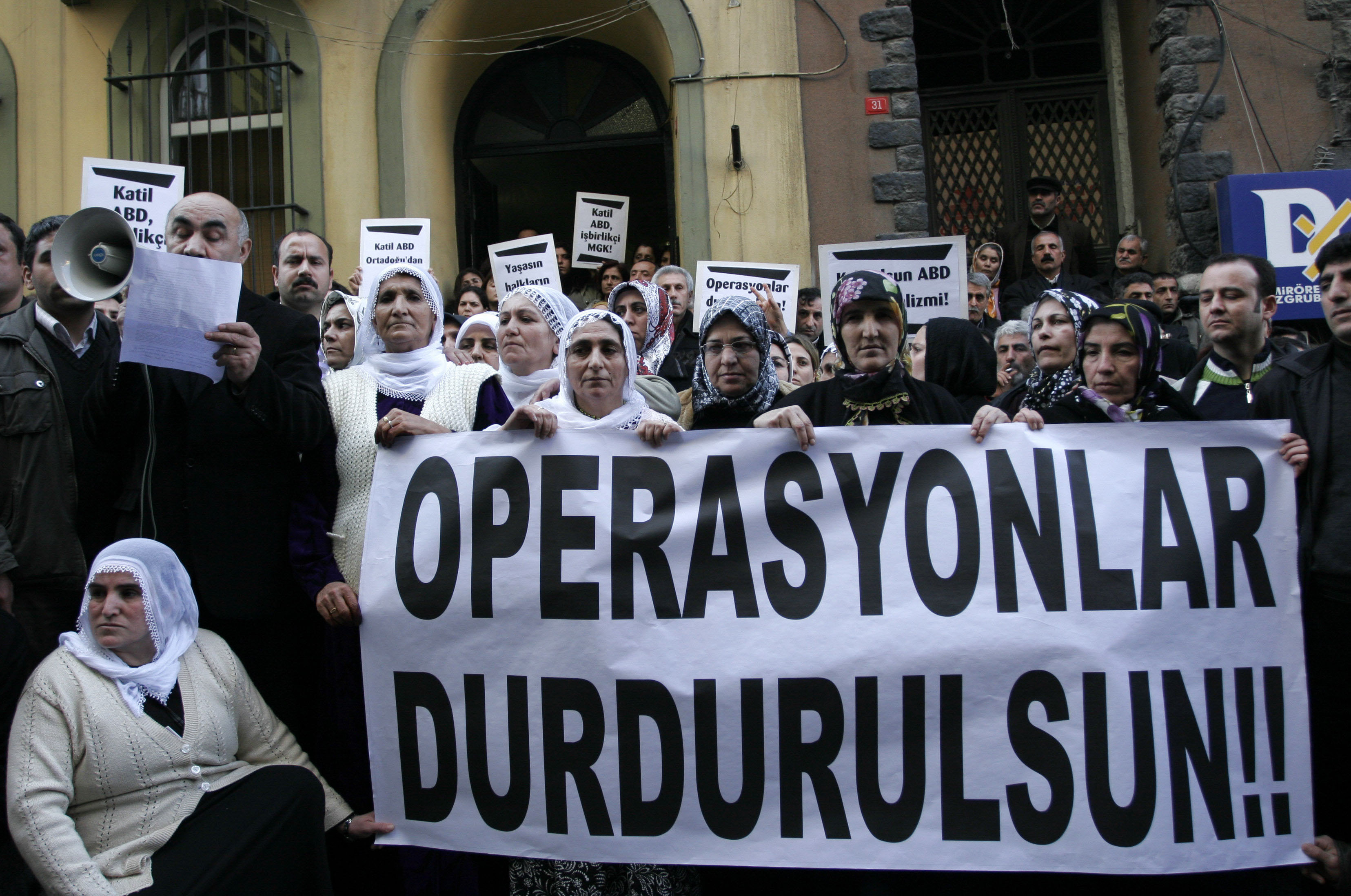 Διαμαρτυρία Κούρδων για τις συλλήψεις ΦΩΤΟ EUROKINISSI