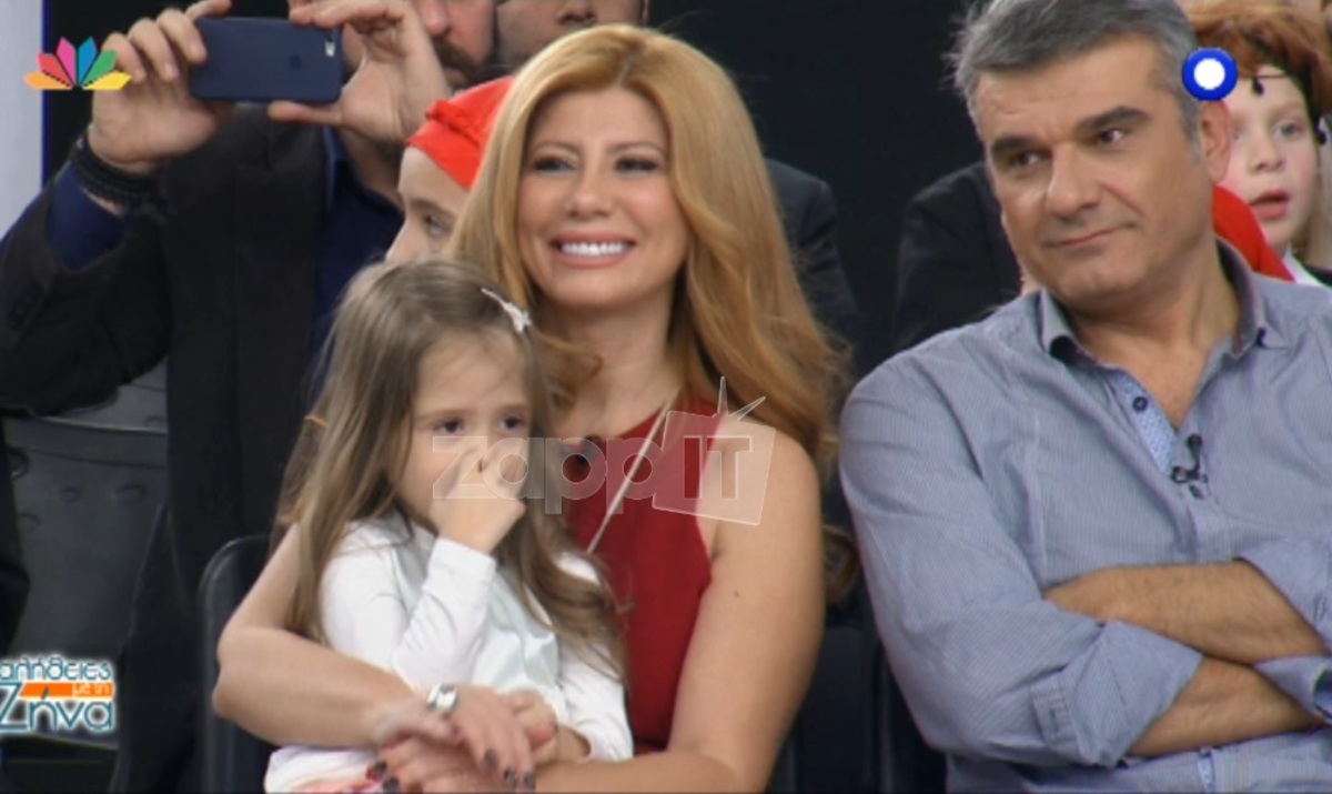 Η κόρη της Ζήνας Κουτσελίνη στο πλατό της εκπομπής της!