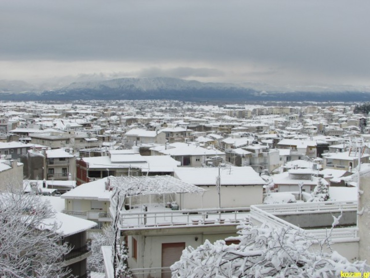 Η Κοζάνη ντύθηκε στα λευκά! Δείτε το φωτορεπορτάζ
