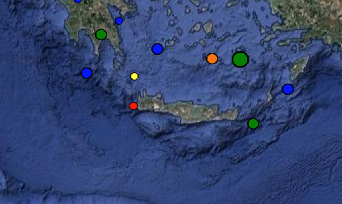 Σεισμός στην Κρήτη κοντά στα Χανιά