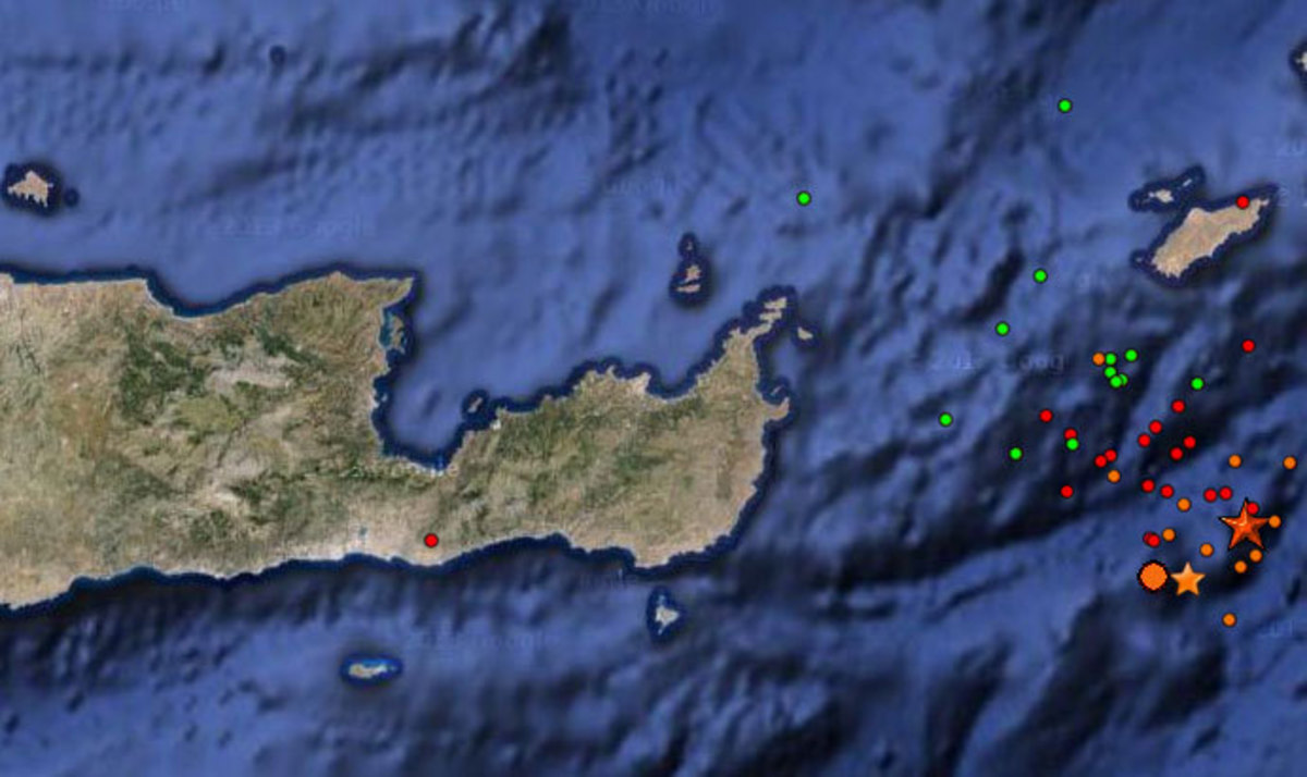 Πεντοζάλι… μετασεισμών στην Κρήτη – Έχουν σημειωθεί πάνω από 50!