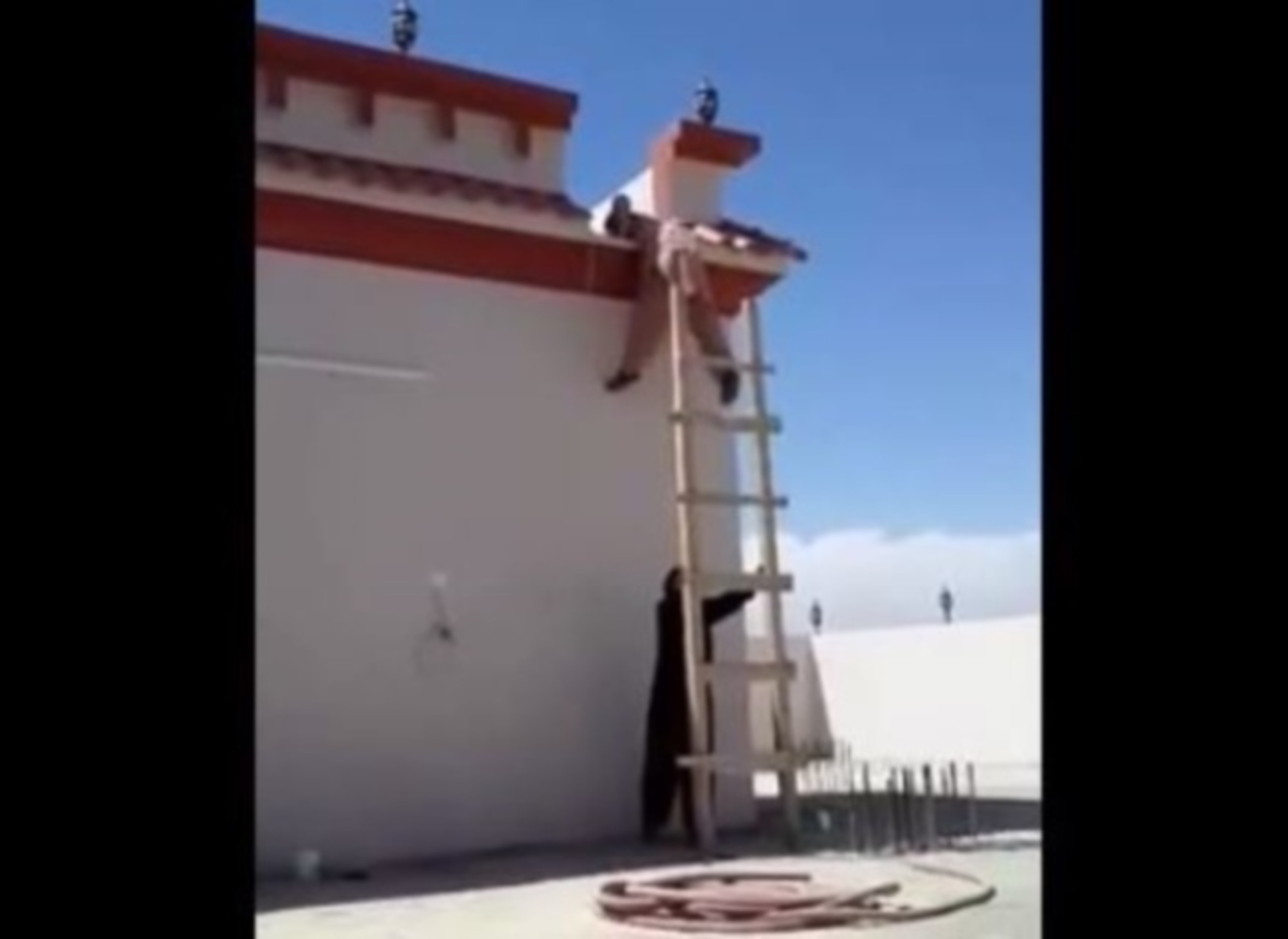 Η φάρσα με την σκάλα που “τα σπάει” στο internet (ΒΙΝΤΕΟ)